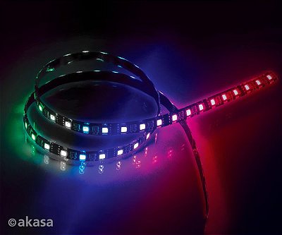 FITA DE LED RGB P/ GABINETE 50CM MAGNÉTICA AKASA VEGAS MBW AK-LD06-50RB