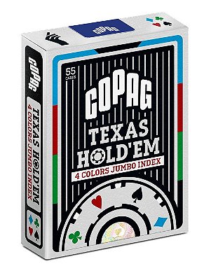 BARALHO PLÁSTICO POKER PÔQUER TEXAS HOLD’EM COPAG NAIPE 4 CORES