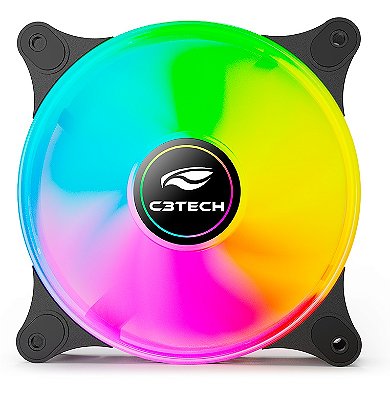 COOLER FAN RGB C3TECH F9-L160BKRGB 12 CM