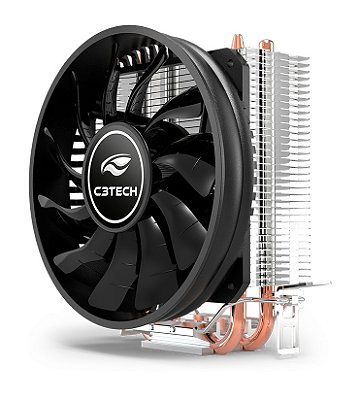 COOLER GAMER PARA PROCESSADOR INTEL E AMD C3TECH FC-100BK COM 2 HEATPIPES