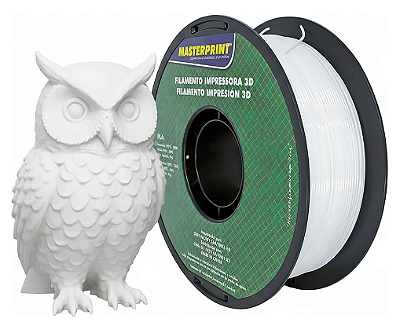 FILAMENTO IMPRESSORA 3D PLA BRANCO 1,75 MM 1 KG MASTERPRINT