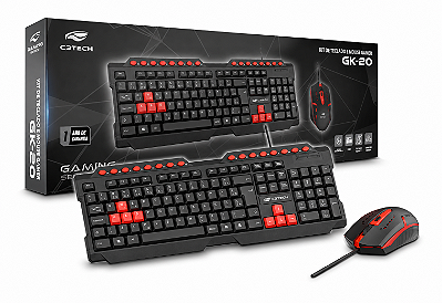 KIT TECLADO + MOUSE GAMER C3TECH GK-20BKV2