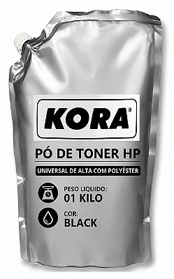 PÓ DE TONER UNIVERSAL HP 1 KG KORA