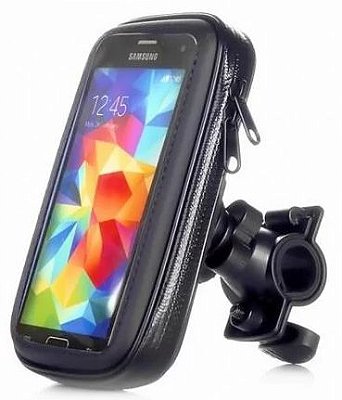 SUPORTE CASE DE CELULAR GPS P/ MOTO BICICLETA IMPERMEÁVEL EXBOM SP-C20L