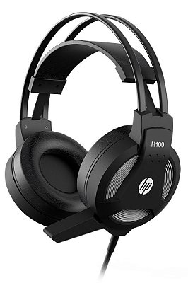 FONE HEADSET GAMER C/ MICROFONE HP H100 PC NOTE + ADAPTADOR PRA CELULAR