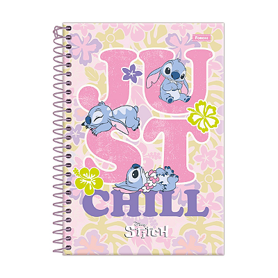 Caderno Lilo Stitch 10 Matérias 160 Folhas