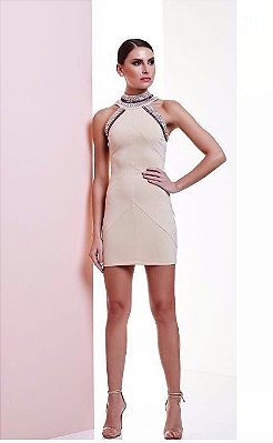 Vestido Nude luara - Cloude