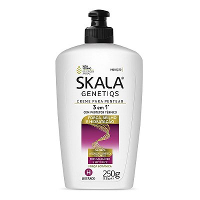 Creme Para Pentear 3 Em 1 Com Protetor Témico Skala Genetiqs 250g