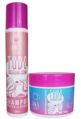Shampoo E Mascara Hidratante Capilar Tudo De Bom.Com D.ka Cosméticos