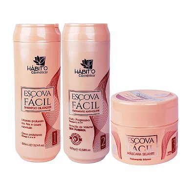 Escova Fácil Tratamento Antivolume Hábito cosméticos