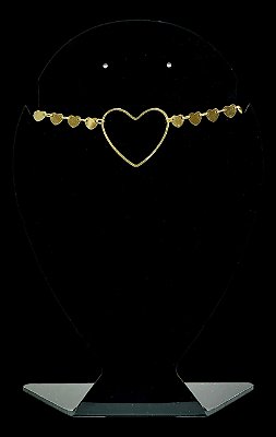 Chocker Corações Dourado