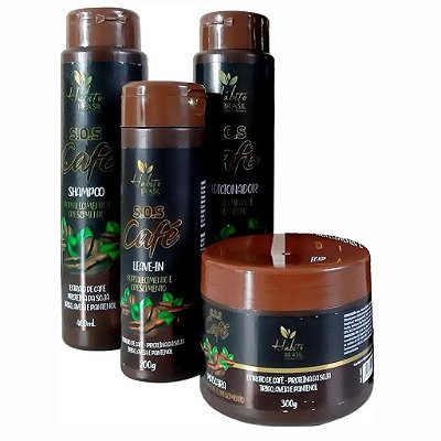 Habito Cosmeticos Kit Sos Café Fortalecimento E Crescimento Capilar 4 Passos