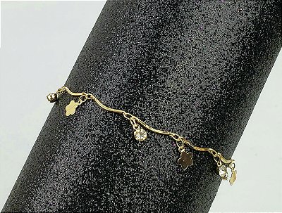 Pulseira Flor Dourada
