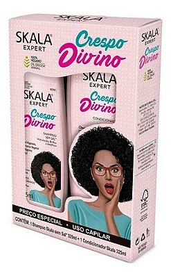 Shampoo E Condicionador Skala Crespo Divino Para Cabelos Crespos E Cacheados