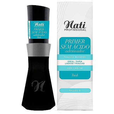 Primer Sem Ácido Adesivador Para Unhas Fracas Nati Profissional