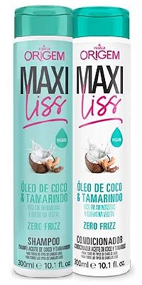 Shampoo E Condicionador Óleo De Coco E Tamarindo Origem Maxliss