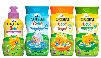 Origem Bebe Camomila Linha  Hidrata Completa Com 4 Passos