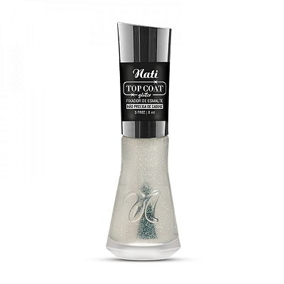 Nati Top Coat Fixador De Esmalte Com Glitter Não Precisa De Cabine