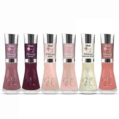 Esmalte Nati Floresça Kit 6 Cores