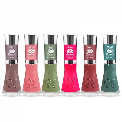 Esmalte Nati Amores Eternos Kit Com 6 Cores