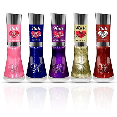 Esmalte Nati Me Encanta Kit Com 5 Cores