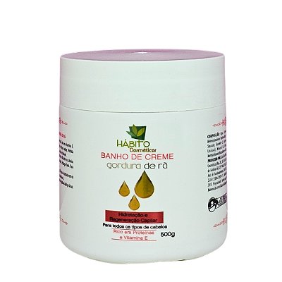 Banho De Creme Gordura De Rã Hábito Cosméticos