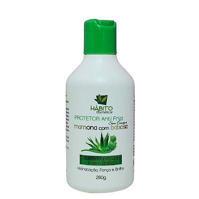 Protetor Anti Frizz Mamona Com Babosa Hábito Cosméticos