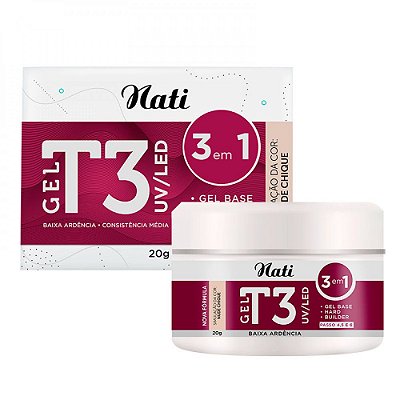Nati Alongamento De Unha Gel T3 Nude Chique