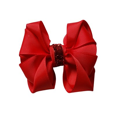 Laço Para Cabelo Gabriela Vermelho Feito no Bico de Pato