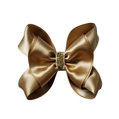 Laço Para Cabelo Julia Dourado Feito no Bico de Pato