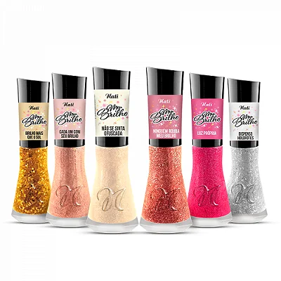 Esmalte Nati Meu Brilho Kit Com 6 Cores
