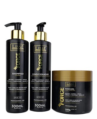 Kit Home Care Ultra Hidratante + FORCE Lisse Sh, Cond e Mascara