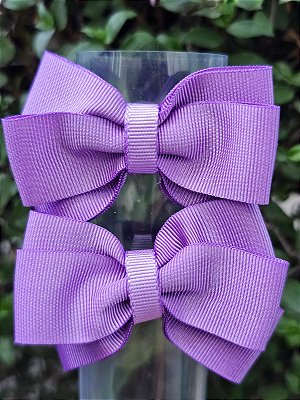 Xuxinha De Cabelo Laço Gravatinha Roxo Parzinho