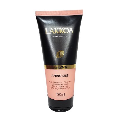 Lakkoa Amino Liss  Leave-in Realinhamento Dos Fios E Brilho 180mL
