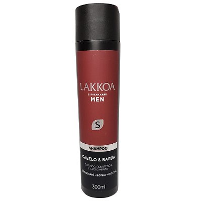 Shampoo Masculino Cabelo E Barba Lakkoa Men Resistência