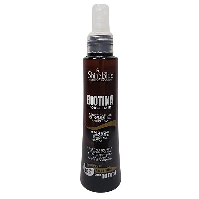 Tonico Capilar Biotina Crescimento E Antiqueda Shine Blue 160mL