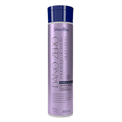 Condiconador Danificados Shine Blue Dano Zero Manteiga De Karité+Queratina