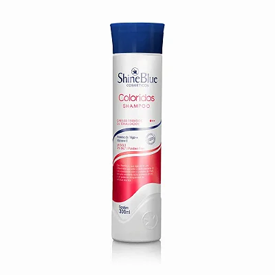Shampoo Coloridos Shine Blue Para Cabelos Tingidos Ou Tonalizados 300mL