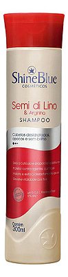 Shampoo Hidratante Shine Blue Semi Di Lino e Arginina 300mL