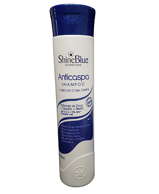 Shampoo Anticaspa Shine Blue Controle De Caspa Queda E Oleosidade