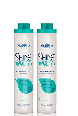 Selagem Orgânica Shine Blue Liss Kit Com 2 Passos 900mL