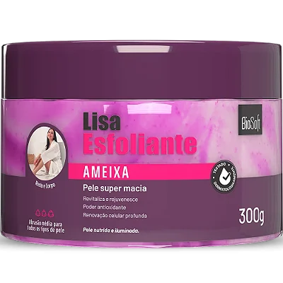 Esfoliante Ameixa Bio Soft 300g Para O Rosto E Corpo