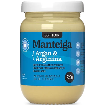 Soft Hair Manteiga Argan e Arginina Nutrição e Reconstrução