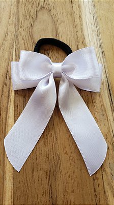 Laço Virginia Pequeno Cetim Branco