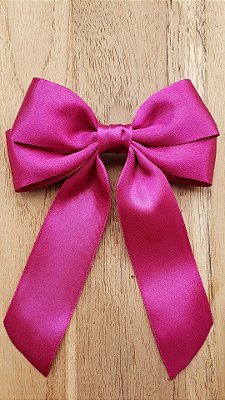 Laço de Cabelo Virginia Médio Pink Adulto Infantil Moda Bico de Pato