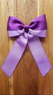 Laço de Cabelo Amor Fio nos Trinks Roxo e Lilás Bico de Pato