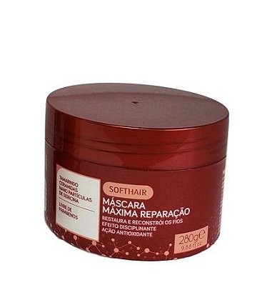 Máscara Máxima Reparação Softhair Reconstrói Fios