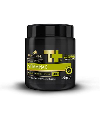 BMCare Power Trat Vitamina E Cabelo Difícil de Crescer Barrominas