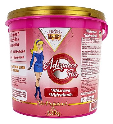 Máscara Hidratante Fio Nos Trinks Adormece Fios Profissional 2,5 Kg