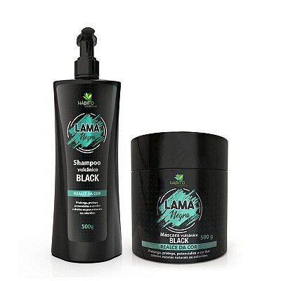 Hábito Cosméticos Kit Lama Negra Vulcânica Black Realce